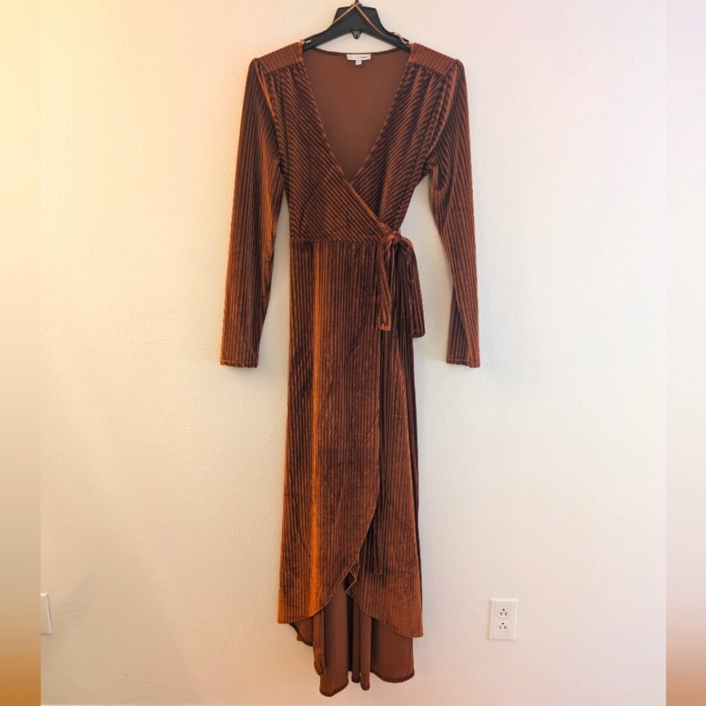 Baltic Born Jada Wrap Dress - Rust XL